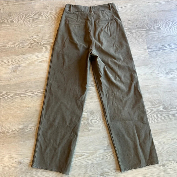 Wilfred Free Aritzia Dion Pant size 4 brown women’s pleated wide leg pants - Picture 6 of 12